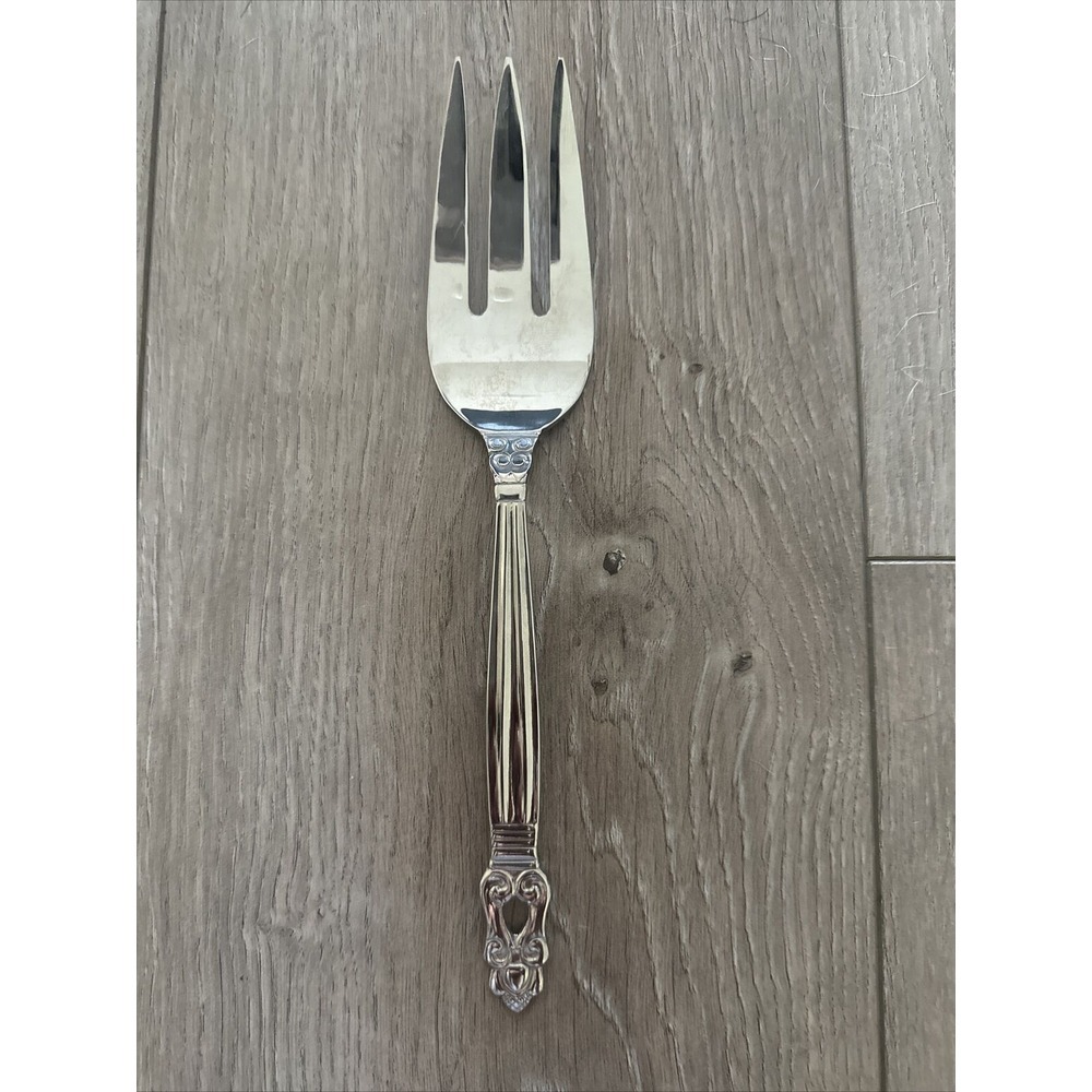 Towle Stainless Steel 18/10 KING GUSTAV Slotted Cold Meat Fork China‎